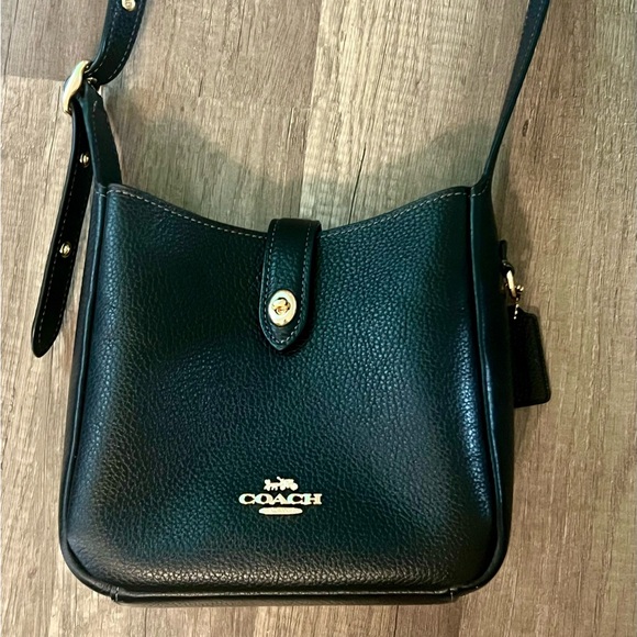 Coach Handbags - Coach Hadley Mini Crossbody Black with Gold Hardware